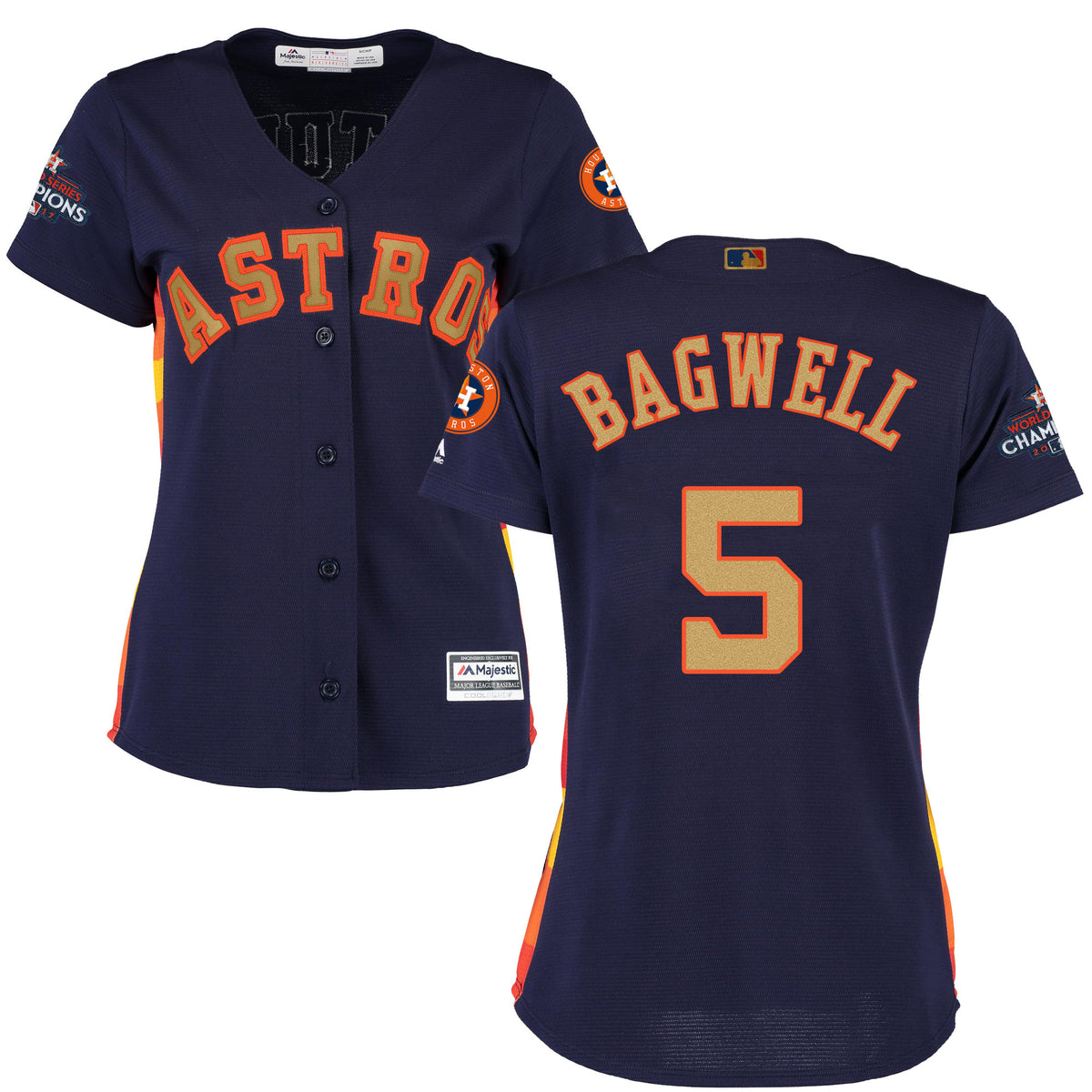 Jeff Bagwell Houston Astros navy jersey