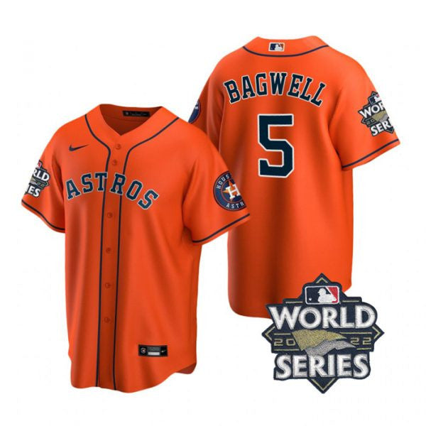 Jeff Bagwell Houston Astros orange jersey