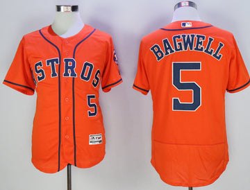 Jeff Bagwell Houston Astros orange jersey