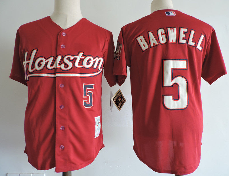Jeff Bagwell Houston Astros red Cooperstown jersey