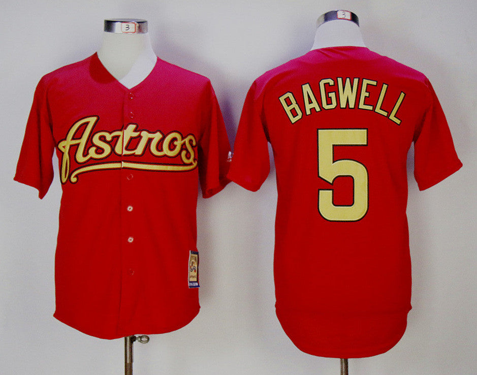 Jeff Bagwell Houston Astros red Cooperstown jersey