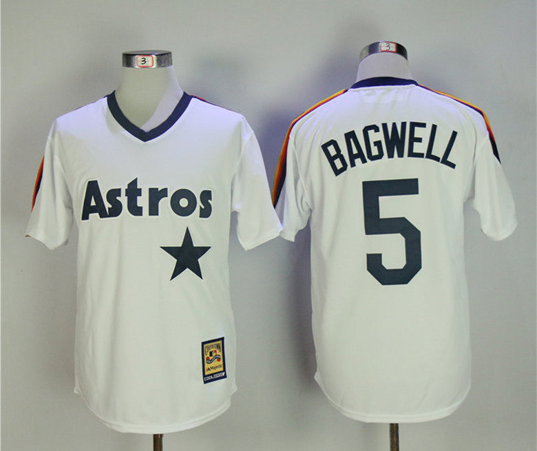 Jeff Bagwell Houston Astros white Cooperstown jersey