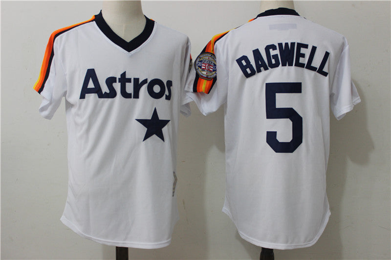 Jeff Bagwell Houston Astros white Throwback jersey