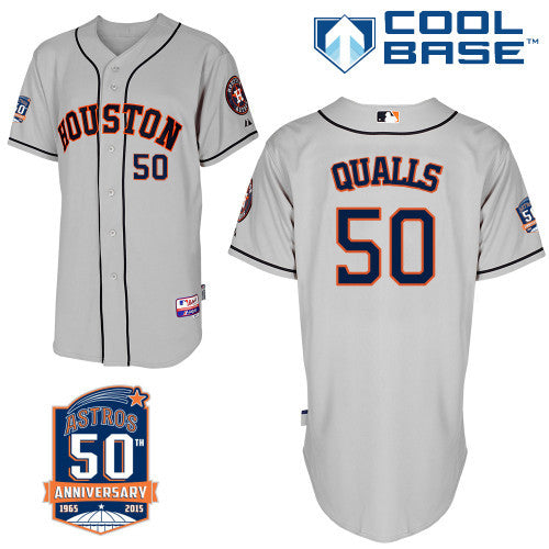 Qualls Houston Astros grey jersey
