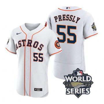 Ryan Pressly Houston Astros white jersey
