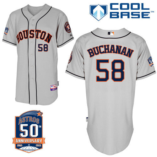 Buchanan Houston Astros grey jersey