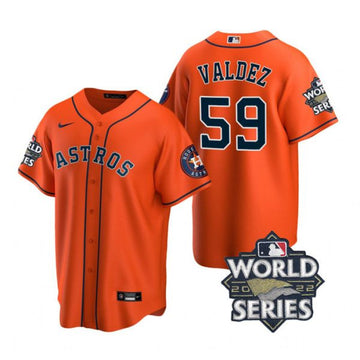 Framber Valdez Houston Astros orange jersey