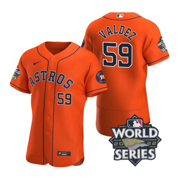 Framber Valdez Houston Astros orange jersey