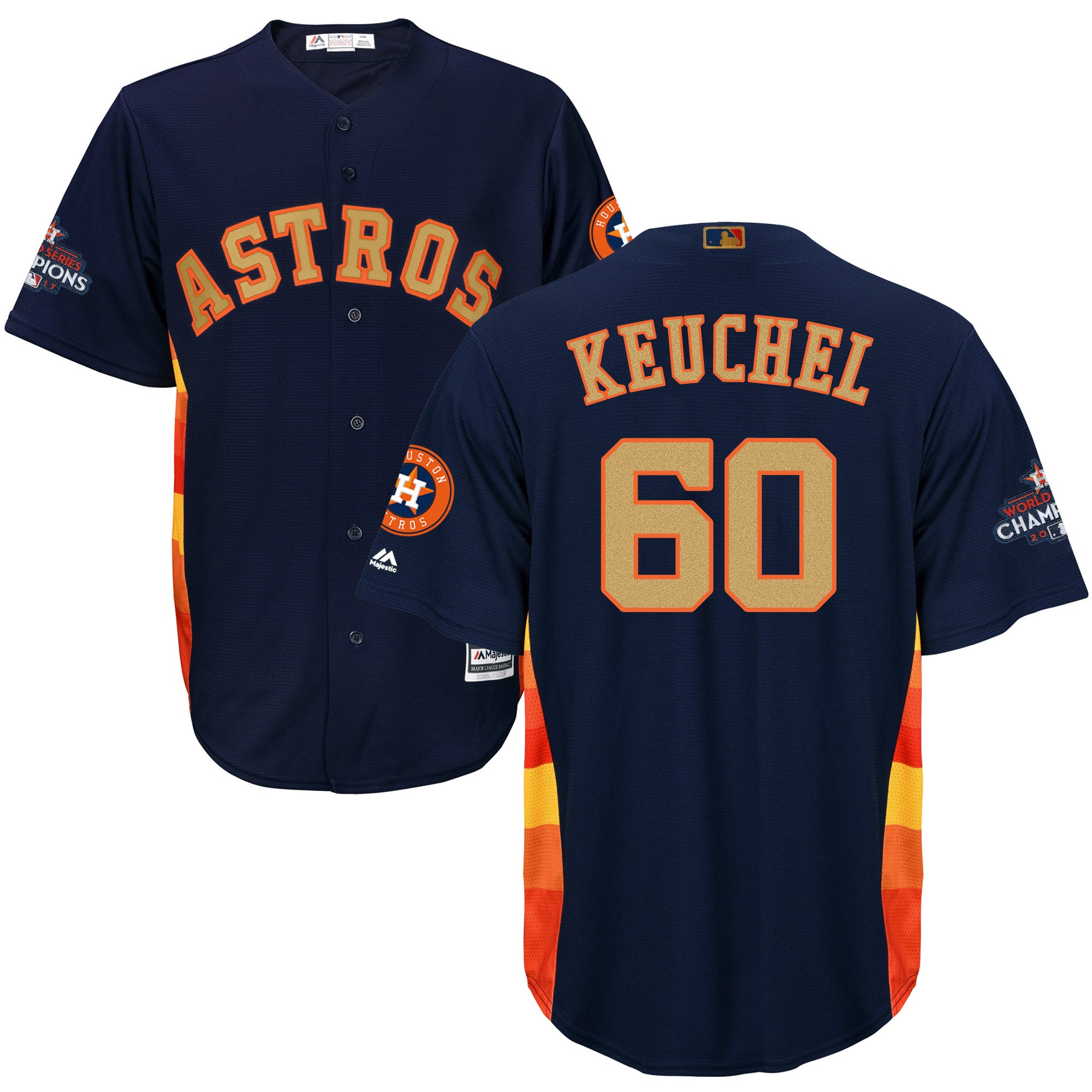 Dallas Keuchel Houston Astros navy jersey