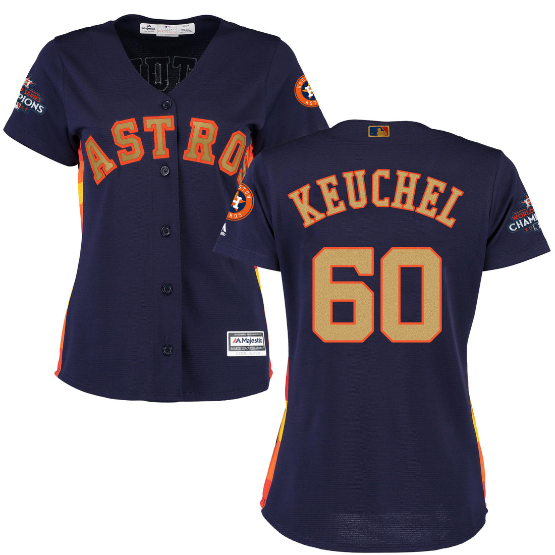 Dallas Keuchel Houston Astros navy jersey