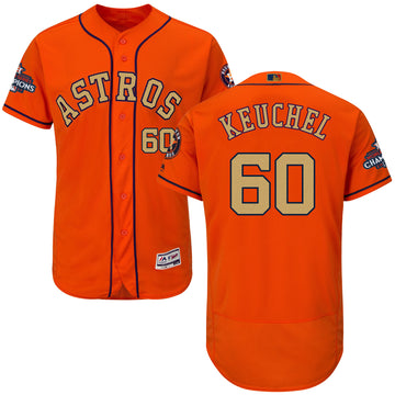 Dallas Keuchel Houston Astros orange jersey