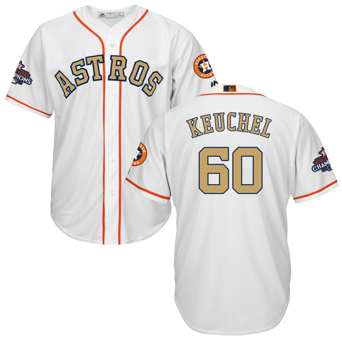 Dallas Keuchel Houston Astros white jersey