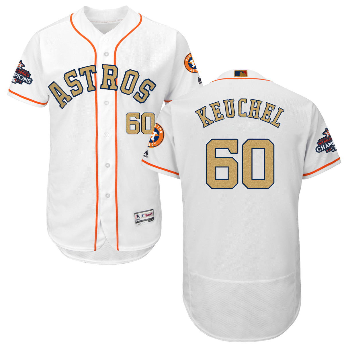 Dallas Keuchel Houston Astros white jersey