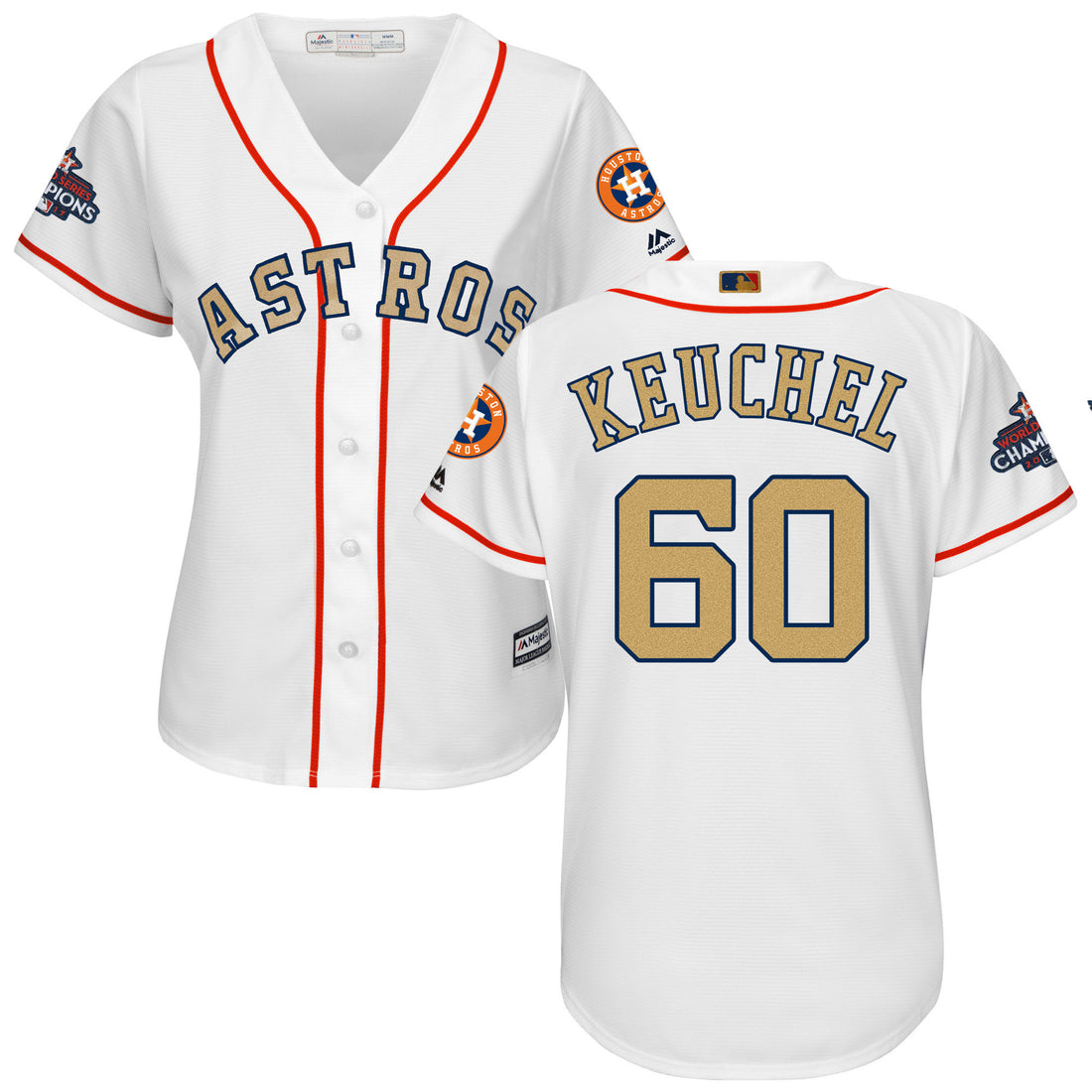 Dallas Keuchel Houston Astros white jersey