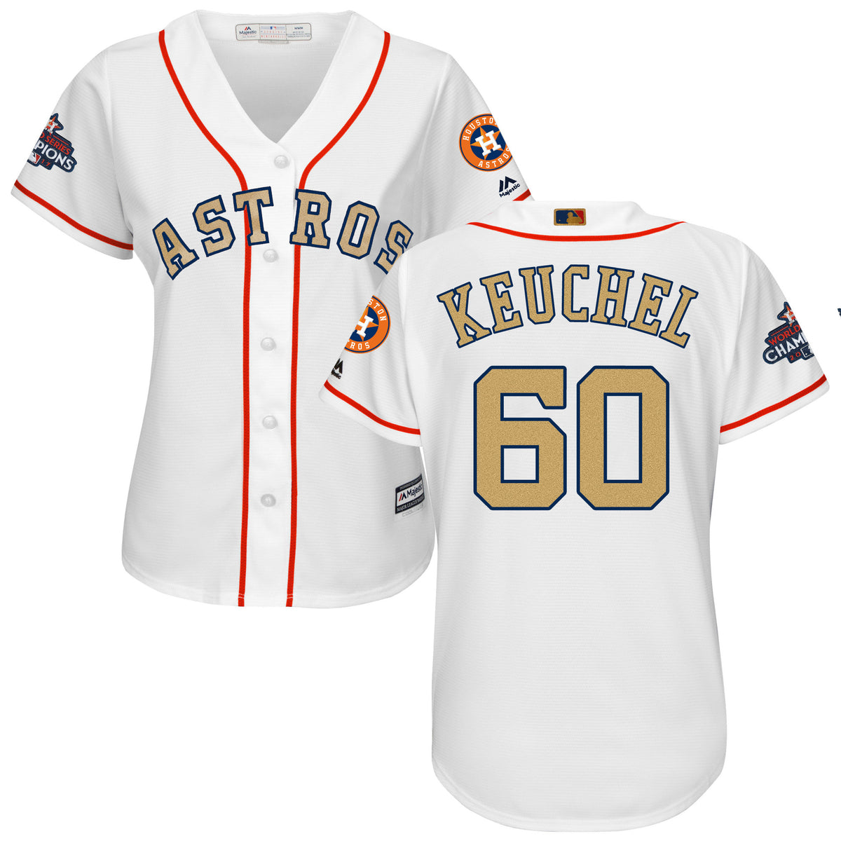Dallas Keuchel Houston Astros white jersey