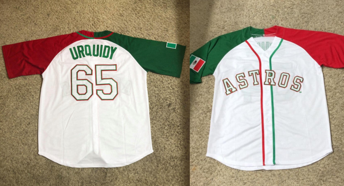 José Urquidy Mexican Houston Astros Heritage jersey