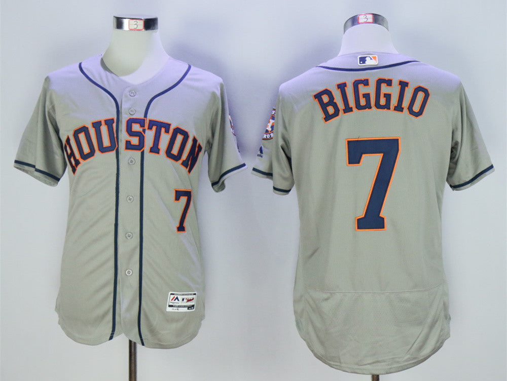 Craig Biggio Houston Astros grey jersey