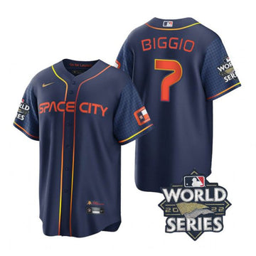 Craig Biggio Houston Astros navy City Connect jersey