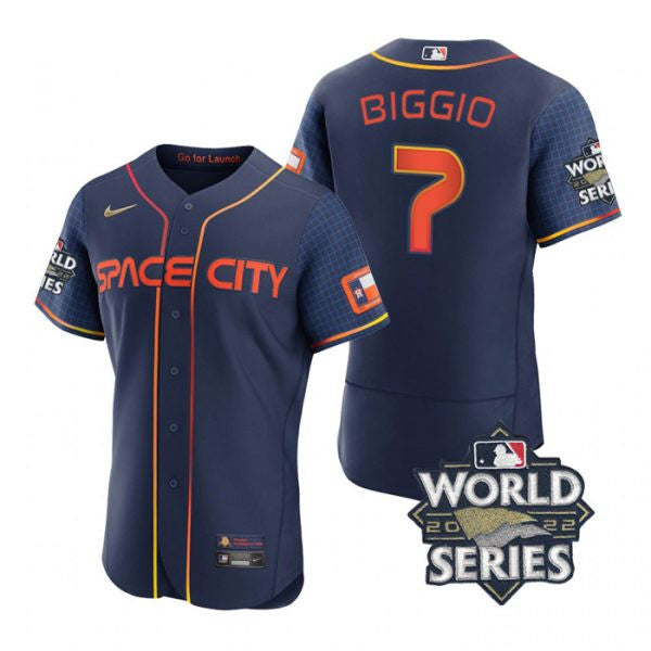 Craig Biggio Houston Astros navy City Connect jersey