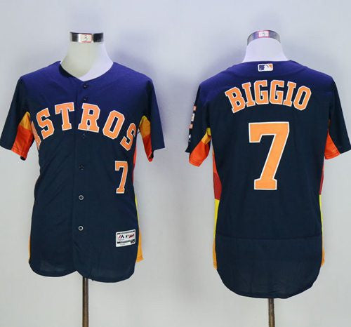 Craig Biggio Houston Astros navy Authentic jersey
