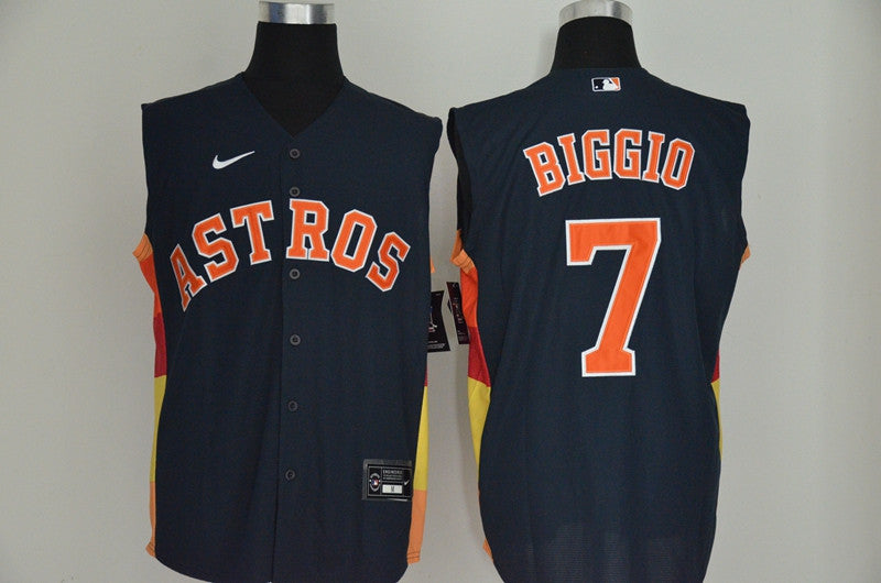 Craig Biggio Houston Astros navy jersey