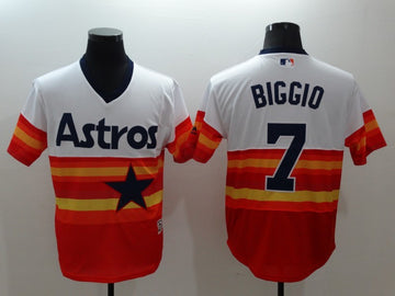 Craig Biggio Houston Astros orange Cooperstown jersey