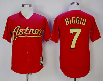 Craig Biggio Houston Astros red Cooperstown jersey