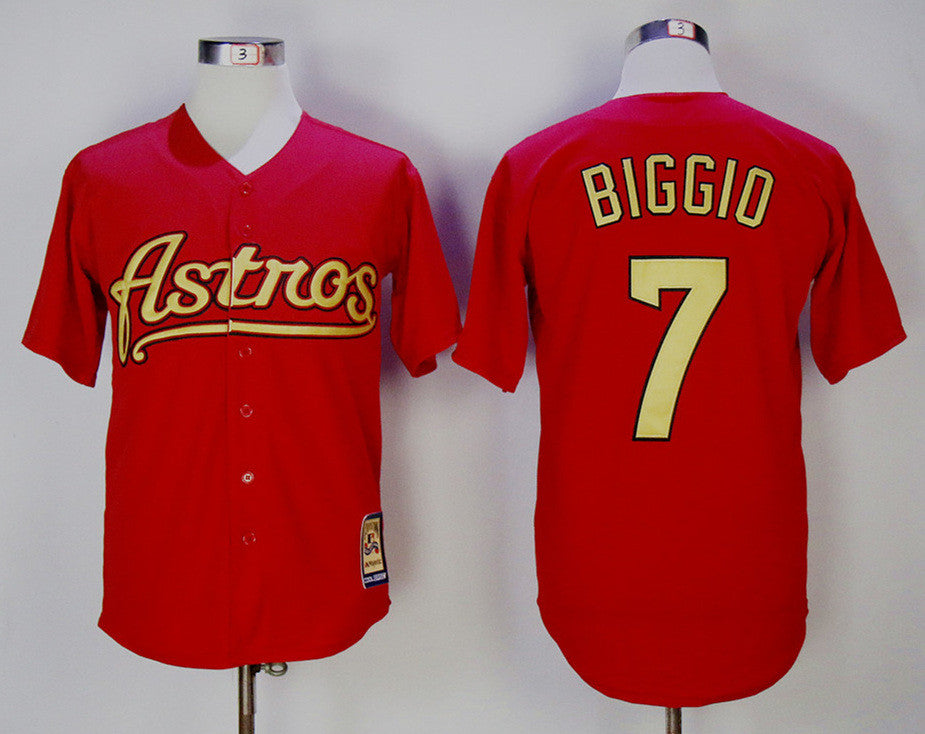 Craig Biggio Houston Astros red Cooperstown jersey