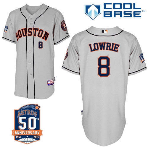 Lowrie Houston Astros grey jersey