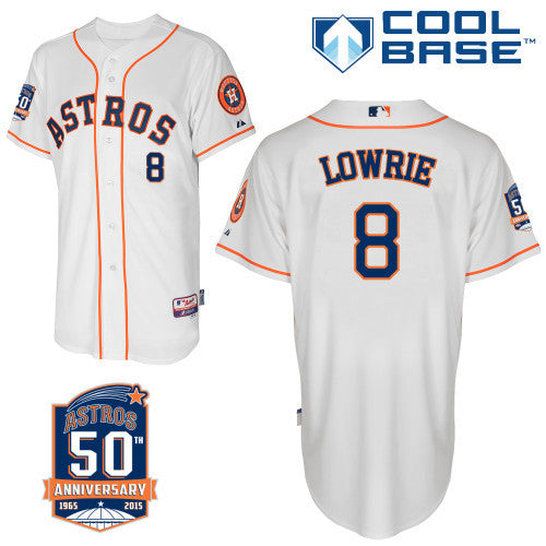 Lowrie Houston Astros white jersey
