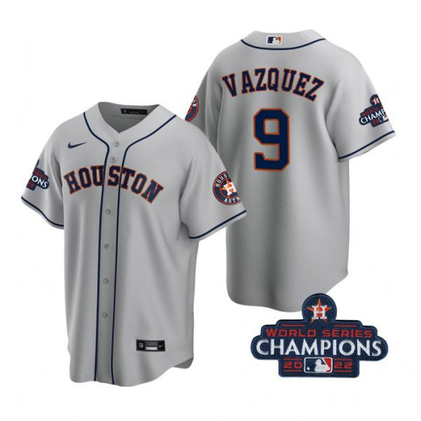 Christian Vazquez Houston Astros gray jersey