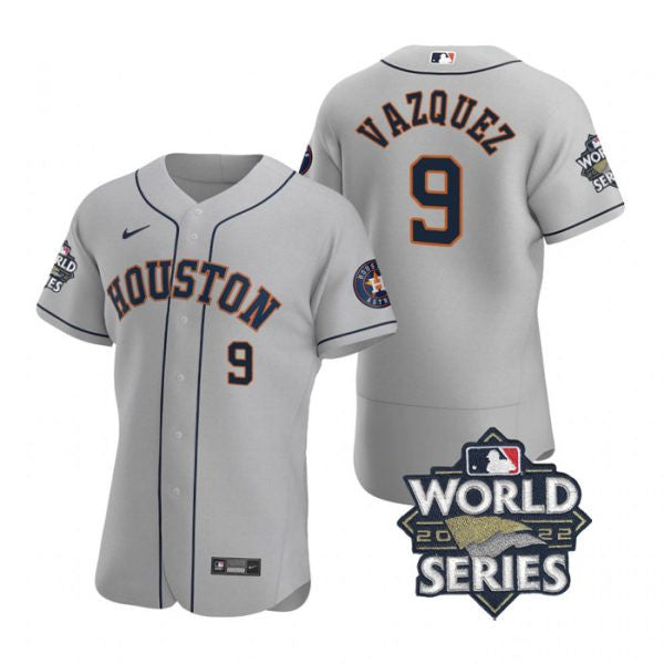 Christian Vazquez Houston Astros gray jersey