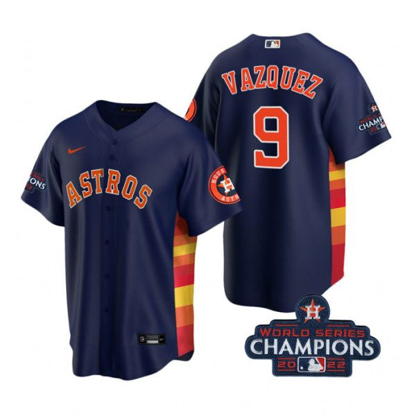 Christian Vazquez Houston Astros navy jersey
