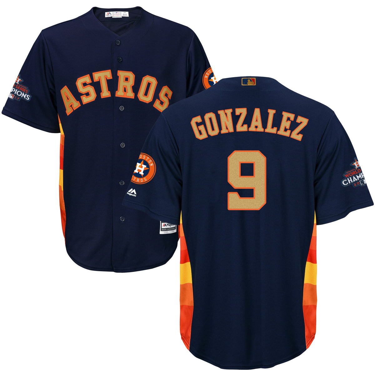 Marwin Gonzalez Houston Astros navy jersey