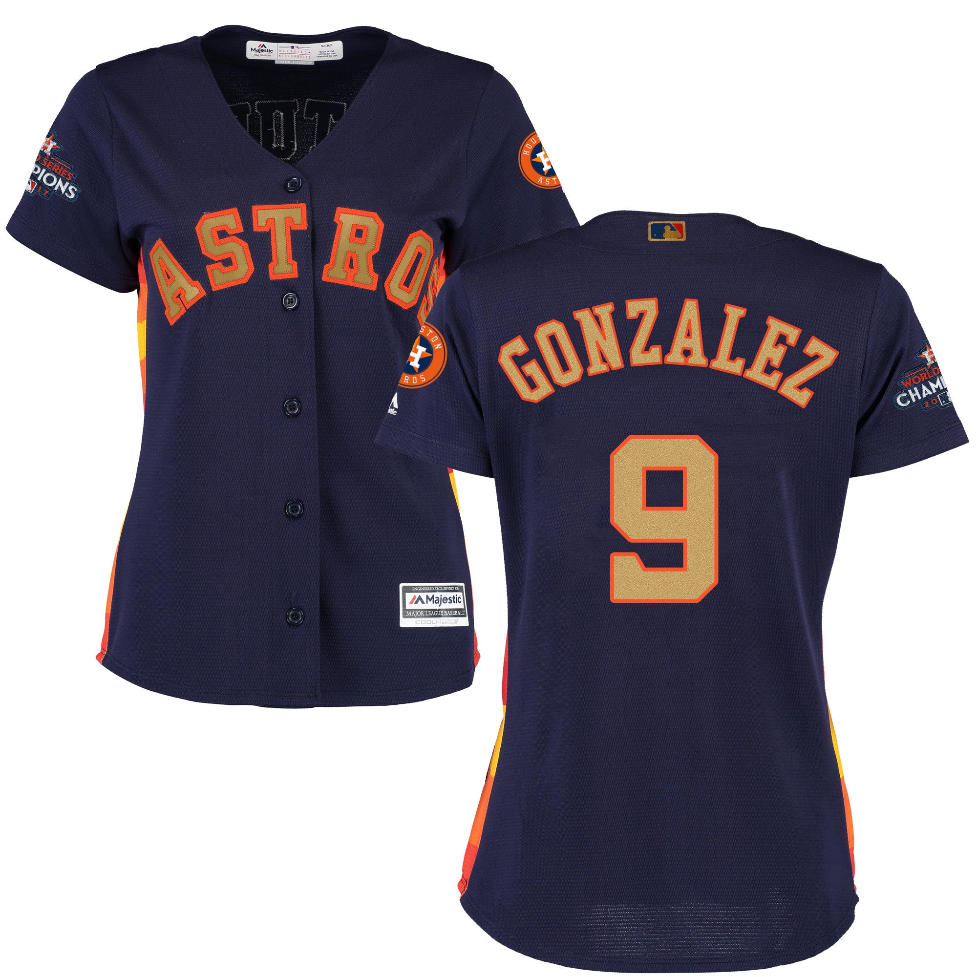Marwin Gonzalez Houston Astros navy jersey