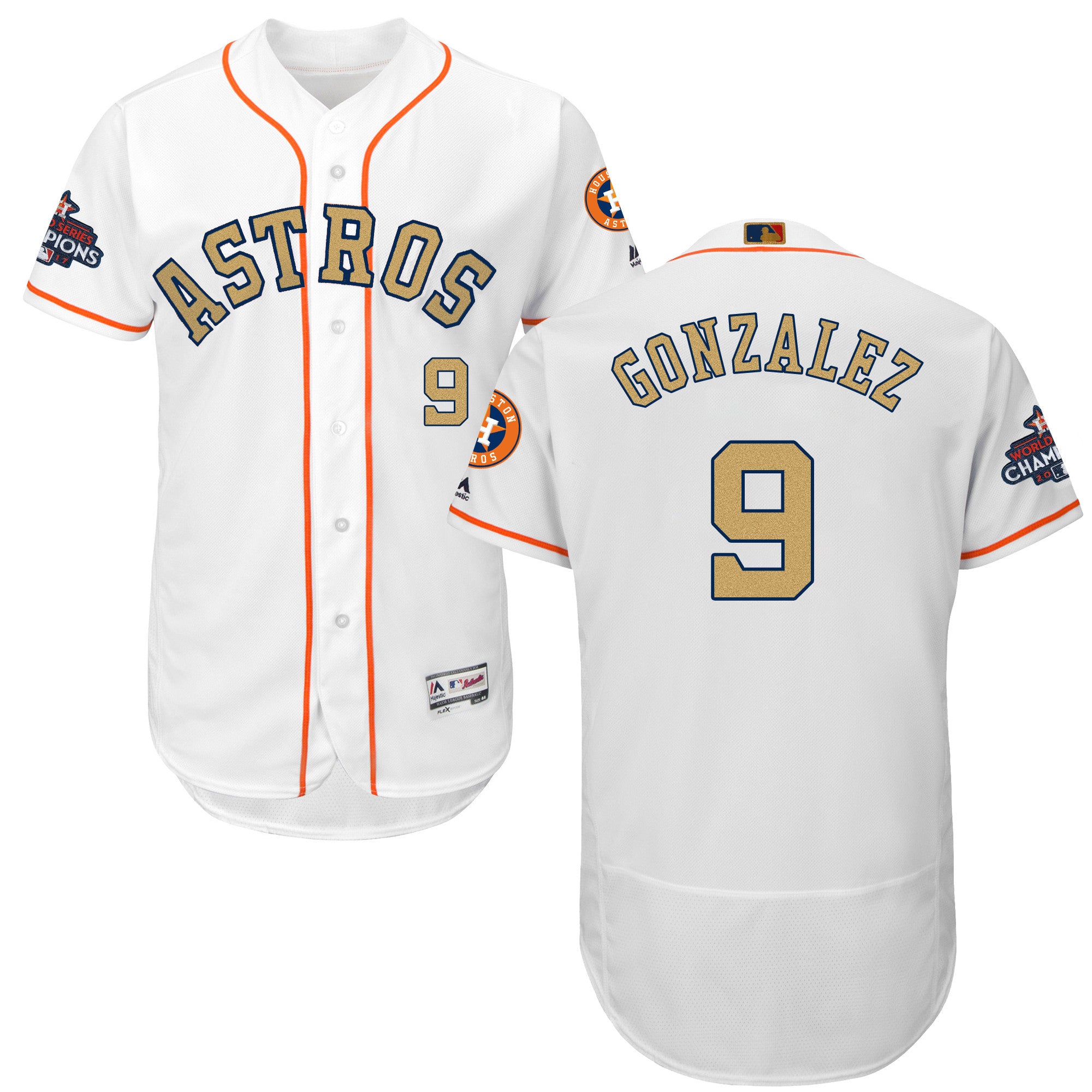 Marwin Gonzalez Houston Astros white jersey