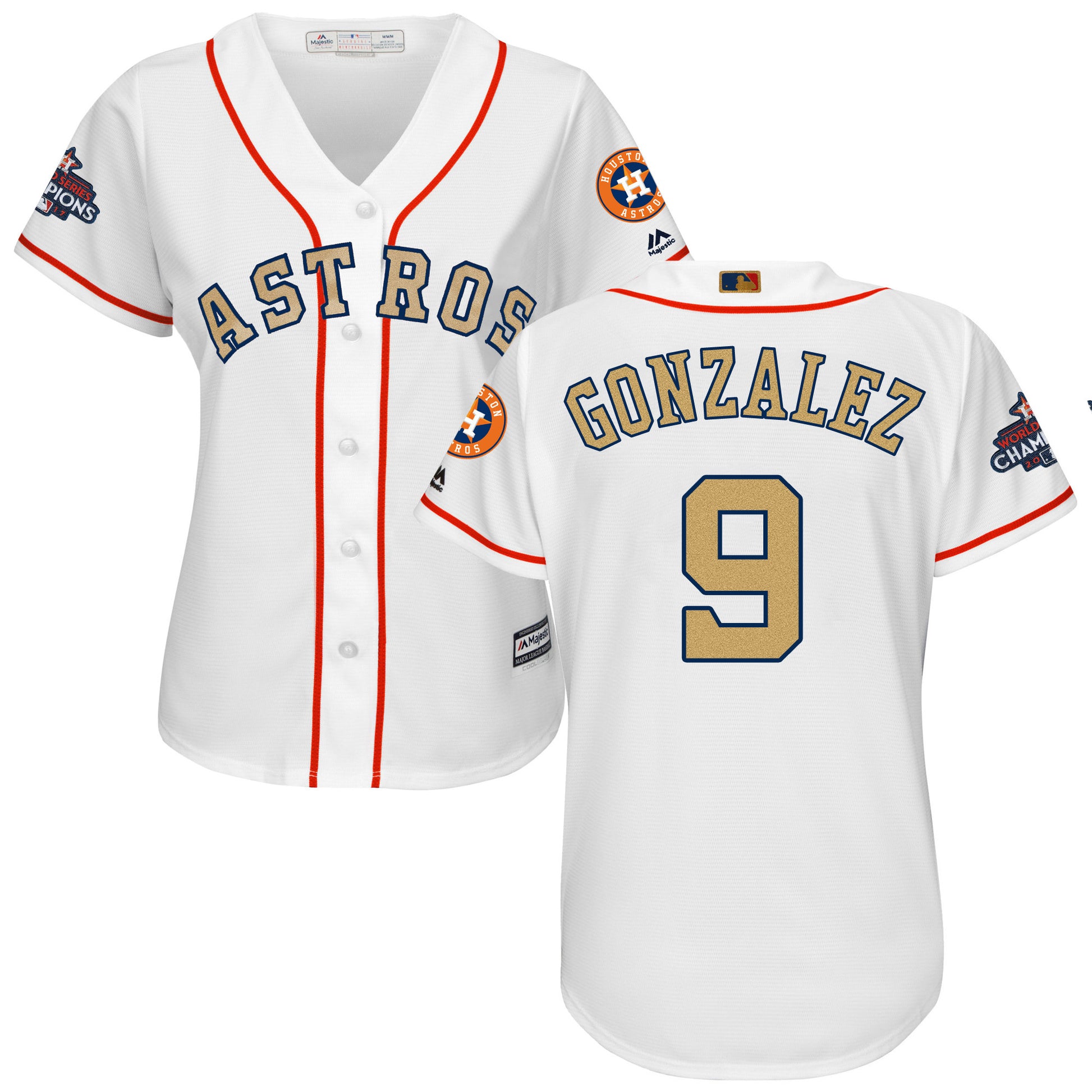 Marwin Gonzalez Houston Astros white jersey