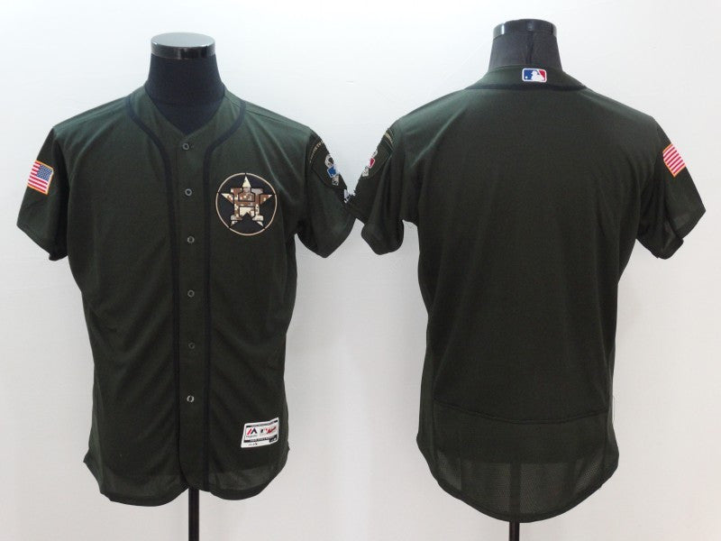 Custom Houston Astros olive jersey