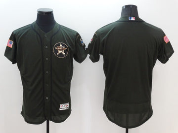 Custom Houston Astros olive jersey