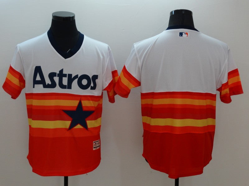 Custom Houston Astros orange Cooperstown jersey