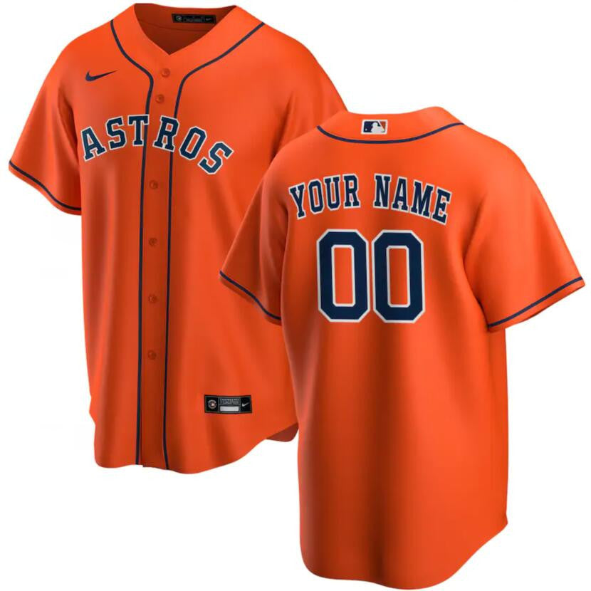 Custom Houston Astros orange jersey