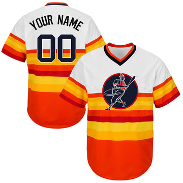 Houston Astros orange Throwback jersey