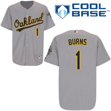 Burns Oakland Athletics grey jersey