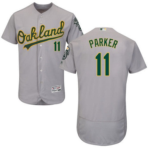 Jarrod Parker Oakland Athletics gray jersey