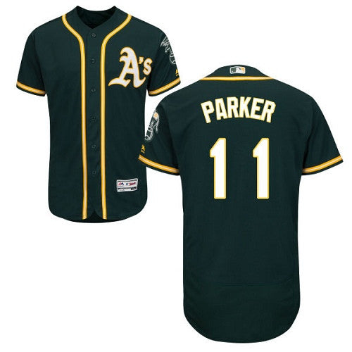 Jarrod Parker Oakland Athletics green jersey