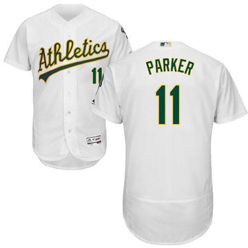 Jarrod Parker Oakland Athletics white jersey