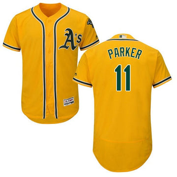 Jarrod Parker Oakland Athletics yellow jersey