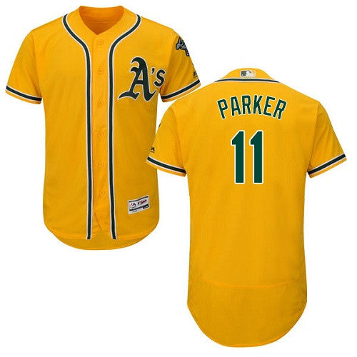 Jarrod Parker Oakland Athletics yellow jersey