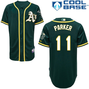 Parker Oakland Athletics green jersey