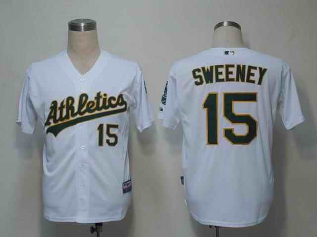 Sweeney Oakland Athletics white jersey